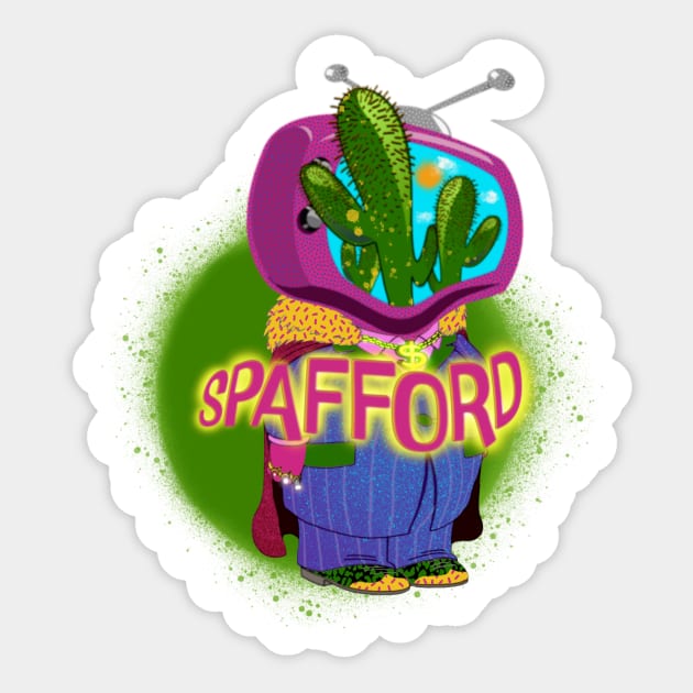 Spafford - Be Strange Sticker by Trigger413